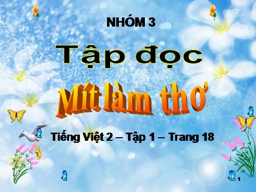 Tuần 2. Mít làm thơ