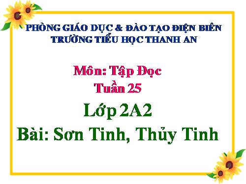 Tuần 25. Sơn Tinh, Thuỷ Tinh