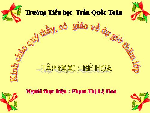 Tuần 15. Bé Hoa