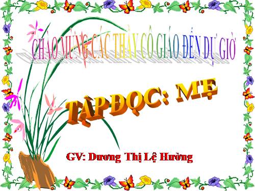 Tuần 12. Mẹ