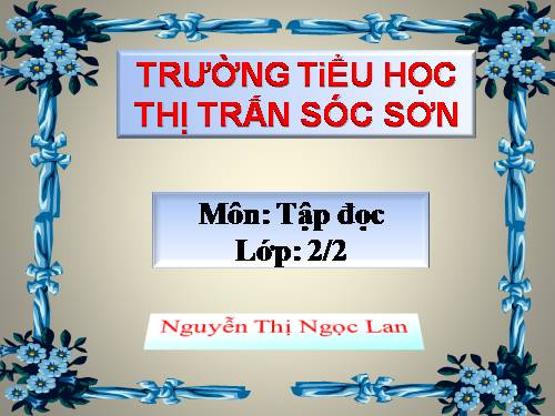 Tuần 15. Bé Hoa