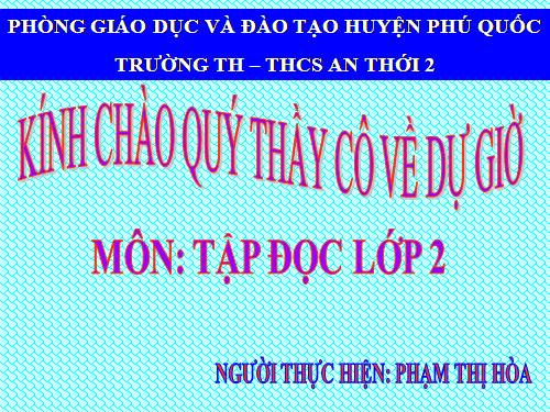 Tuần 8. Bàn tay dịu dàng