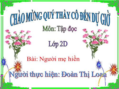 Tuần 8. Người mẹ hiền