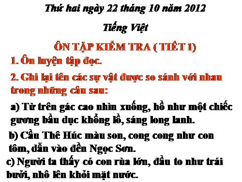 Ôn Tiếng Việt Tiết 1