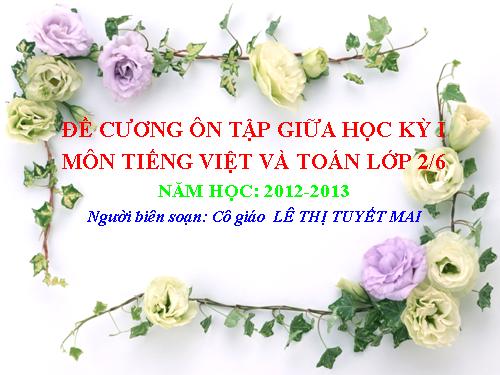 Tuần 9. Ôn tập Giữa Học kì I