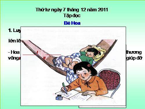 Tuần 15. Bé Hoa