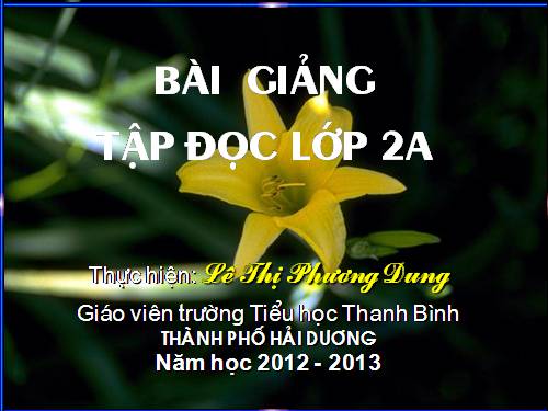 Tuần 6. Ngôi trường mới