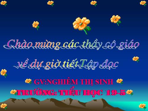 Tuần 6. Ngôi trường mới