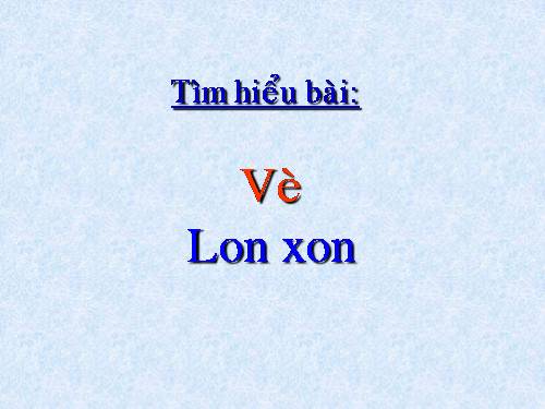 Tuần 21. Vè chim
