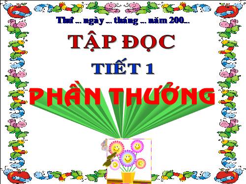 Tuần 2. Phần thưởng