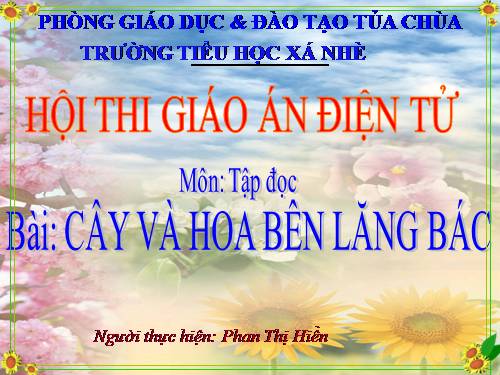 Tuần 31. Cây và hoa bên lăng Bác
