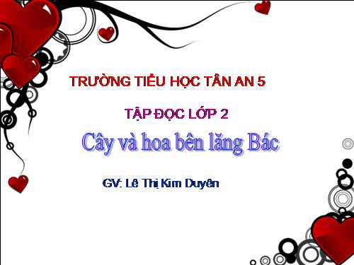 Tuần 31. Cây và hoa bên lăng Bác