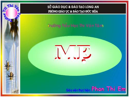 Tuần 12. Mẹ