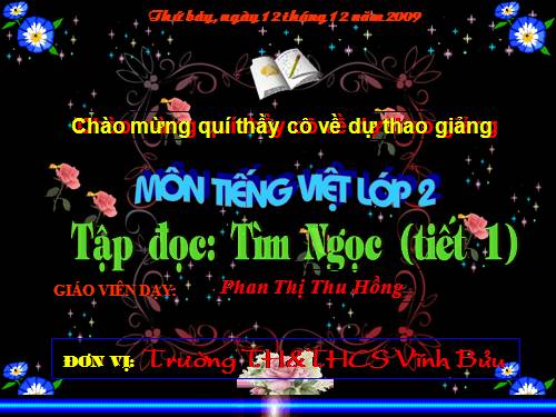Tuần 17. Tìm ngọc