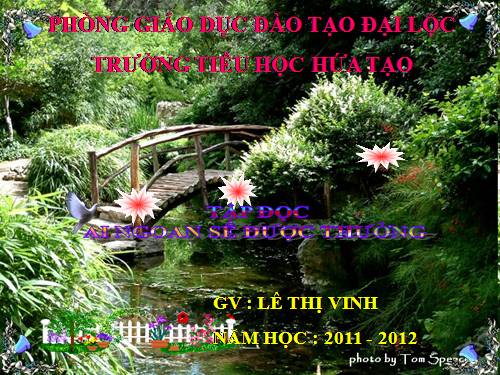 Tuần 30. Ai ngoan sẽ được thưởng