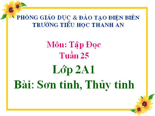 Tuần 25. Sơn Tinh, Thuỷ Tinh
