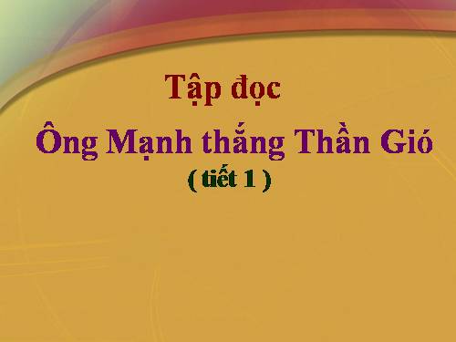 Tuần 20. Ông Mạnh thắng Thần Gió