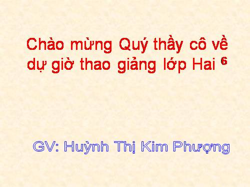 Tuần 8. Bàn tay dịu dàng