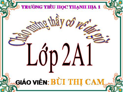 Tuần 15. Bé Hoa