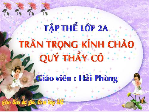 Tuần 15. Bé Hoa