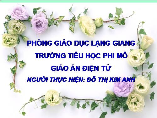 Tuần 15. Bé Hoa