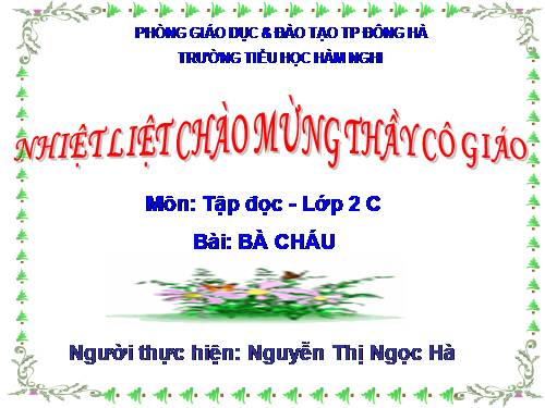 Tuần 11. Bà cháu