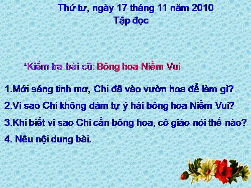 Tuần 13. Quà của bố