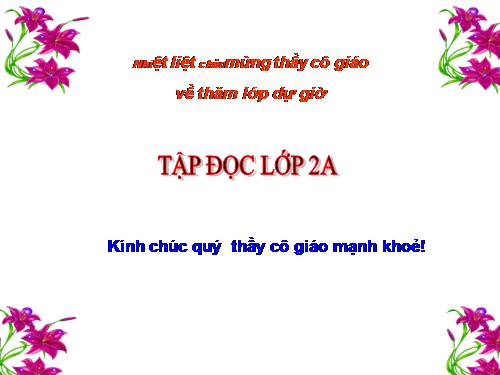 Tuần 8. Bàn tay dịu dàng
