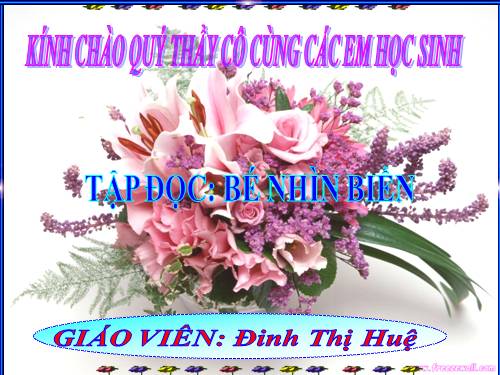 Tuần 25. Bé nhìn biển