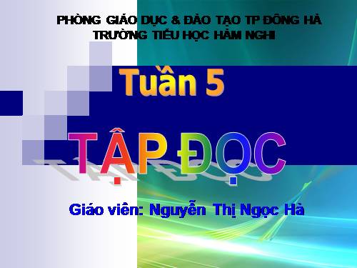 Tuần 5. Chiếc bút mực