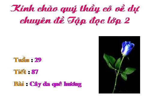 Tuần 29. Cây đa quê hương