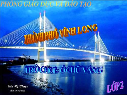 TRÒ CHƠI: Ô CHỮ VÀNG