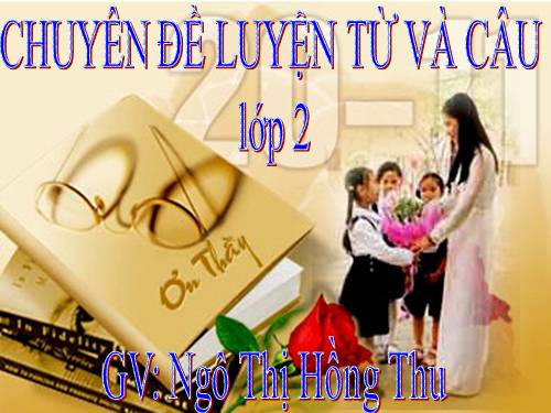 Chuyên đề LUYỆN TỪ VÀ CÂU lớp 2