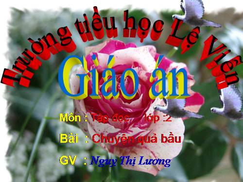 Tuần 32. Chuyện quả bầu