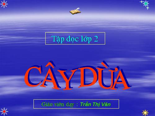 Tuần 28. Cây dừa