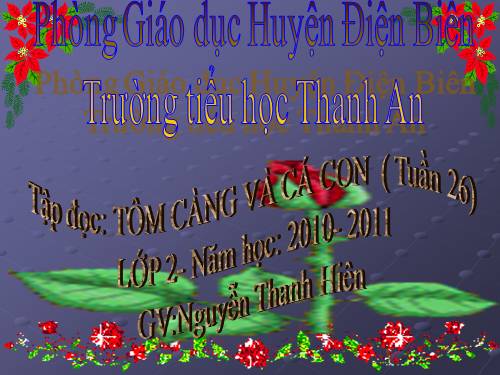 Tuần 26. Tôm Càng và Cá Con