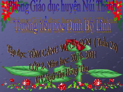 Tuần 26. Tôm Càng và Cá Con
