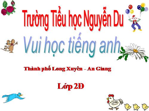 Môn:Tiếng anh