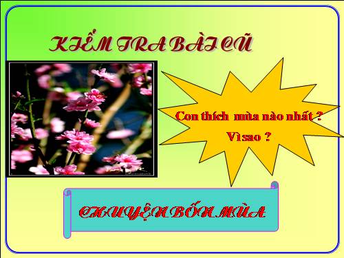 Tuần 20. Mùa xuân đến