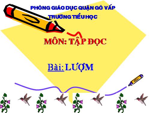 Tuần 33. Lượm