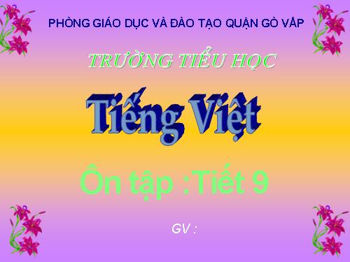 Tuần 27. Ôn tập giữa Học kì II