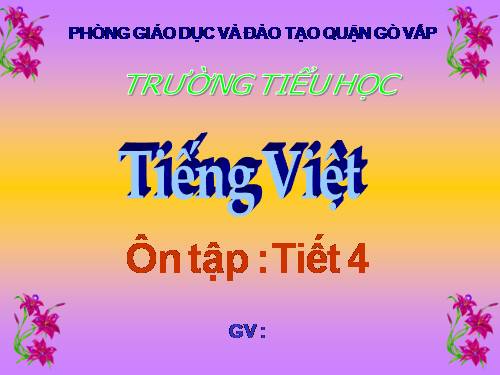Tuần 27. Ôn tập giữa Học kì II
