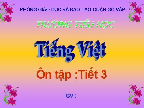 Tuần 27. Ôn tập giữa Học kì II