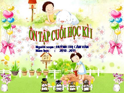 Tuần 18. Ôn tập cuối học kì I