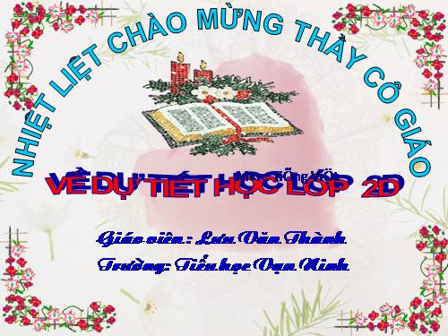 Tuần 7. Người thầy cũ