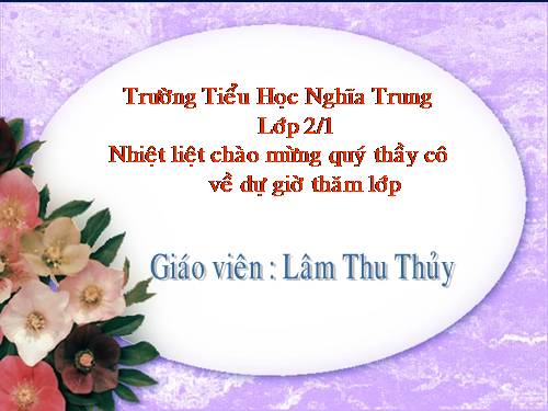 Tuần 18. Ôn tập cuối học kì I