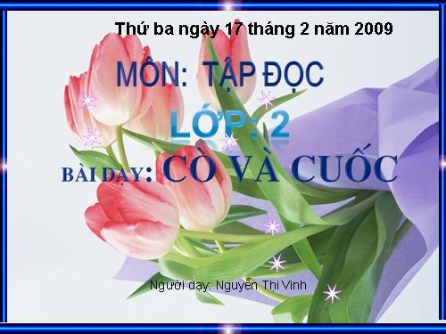 Tuần 22. Cò và Cuốc