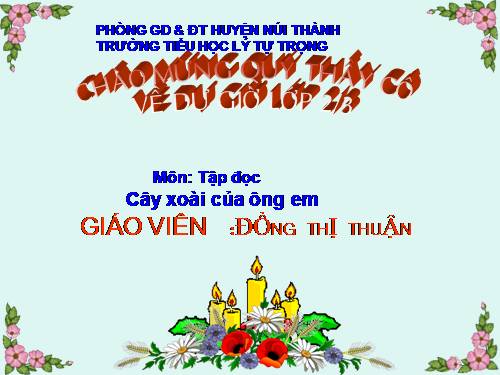 Tuần 11. Cây xoài của ông em