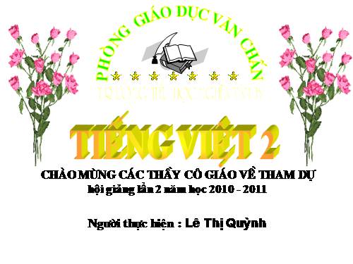 Tuần 13. Bông hoa Niềm Vui