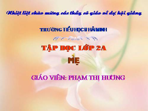 Tuần 12. Mẹ